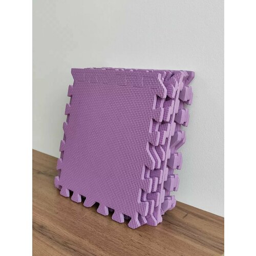 Коврик пазл мягкий 90х90 см цвет фиолетовый 926₽