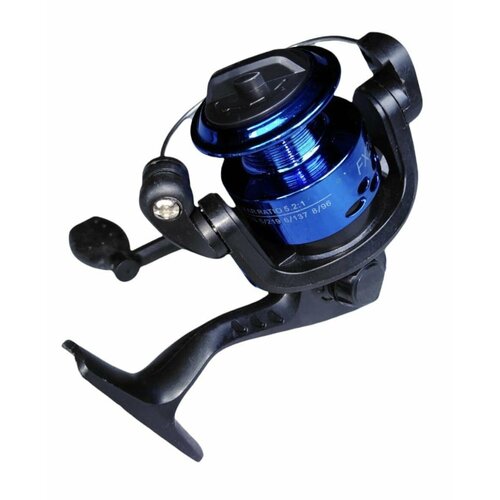 Катушка Snaiden 2000, подшипников: 2, передний фрикцион, передаточное отношение 5.2:1, безынерционная, пластиковая шпуля, без лески, синий