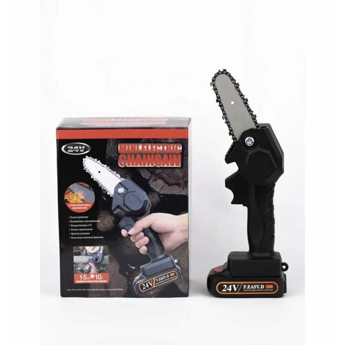 Пила цепная аккумуляторная мини 4 дюйма