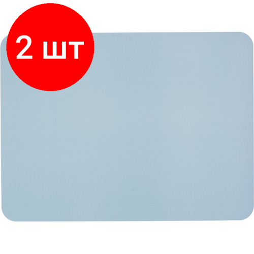 Комплект 2 штук Коврик на стол Attache Акварель 430х320мм голубой НМ-03О 686₽