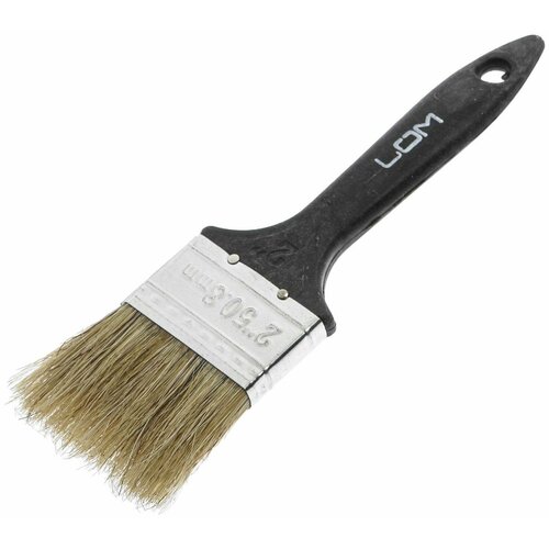 Кисть плоская ЛОМ натуральная щетина пластиковая рукоятка 2 50 мм 239₽