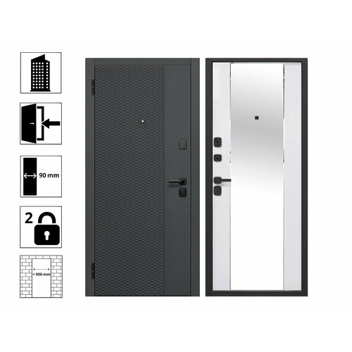 Дверь 7,5 см Флорида зеркало 860L