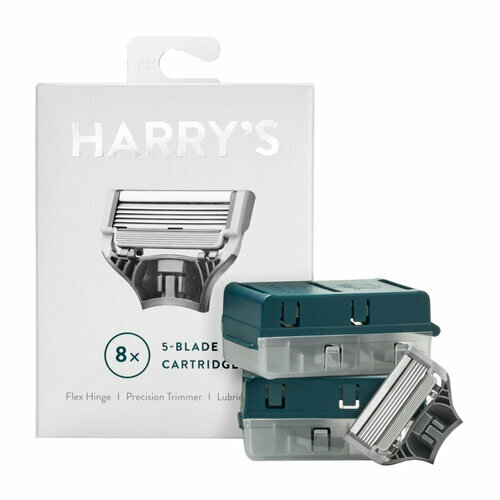 HARRY’S сменные лезвия кассеты для бритвы. США. 8 шт.