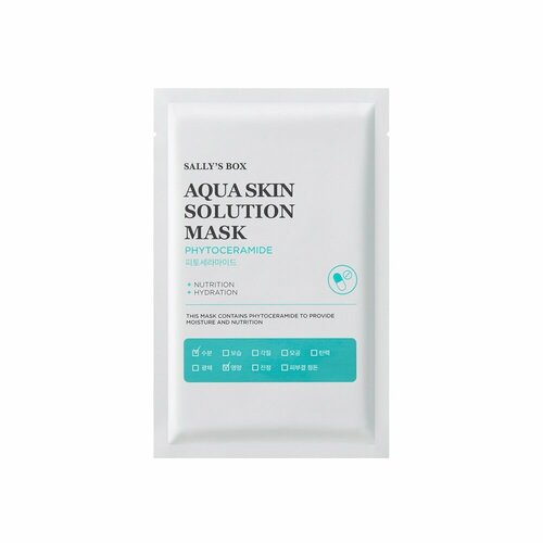 IMINE Sally's box Aqua Skin Solution Тканевая маска Фитокерамид (питание)