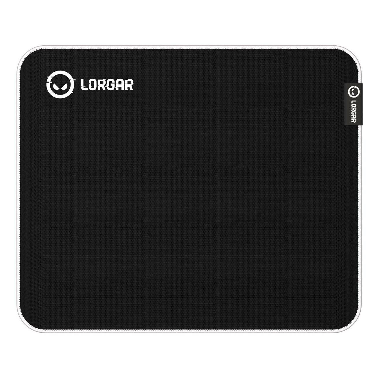 Коврик для мыши Lorgar LRG-CMP753, игровой, прошитый контур, черное покрытие — фото 1