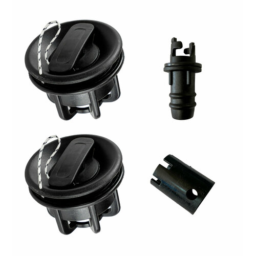 Клапан воздушный для надувной лодки ПВХ 2 шт, ключ и переходник для клапана