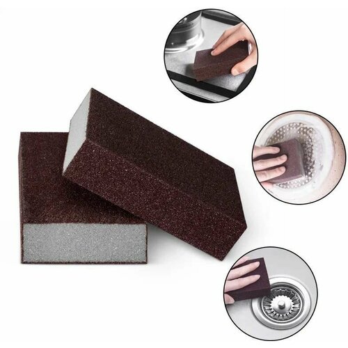 Меламиновая губка для мытья посуды Абразивная наждачная губка для чистки сковород и кастрюль 250₽