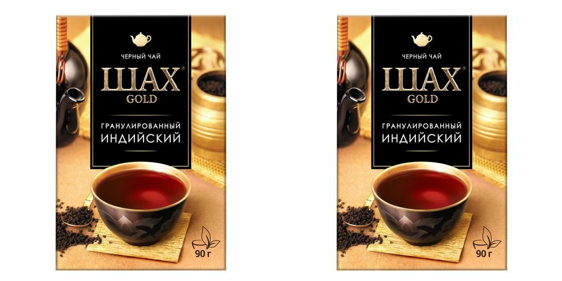 Шах Чай черный Gold, гранулированный, 90 г, 2 уп