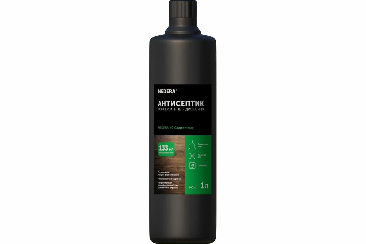 фото MEDERA Антисептик консервант для древесины 40 Concentrate 1 л 2001-1