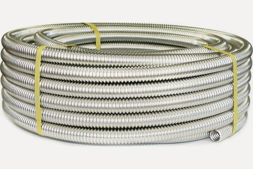 Изображение товара Stahlmann Труба гофрированная из нержавеющей стали SS304 25А. Отожженная, 5м 2217427