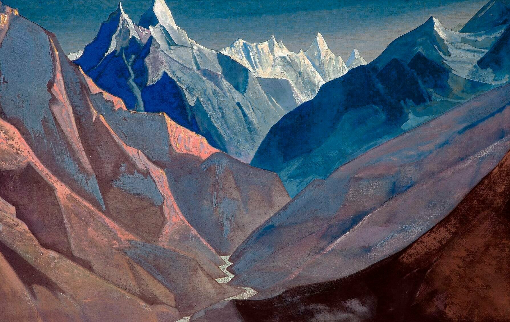 Гора М . 1931. Н. К. Рерих, Холст А3
