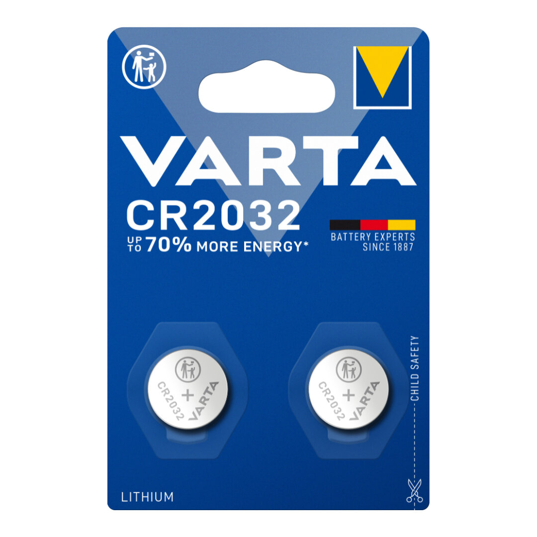 Батарейки литиевые VARTA ELECTRONICS CR2032 2 шт