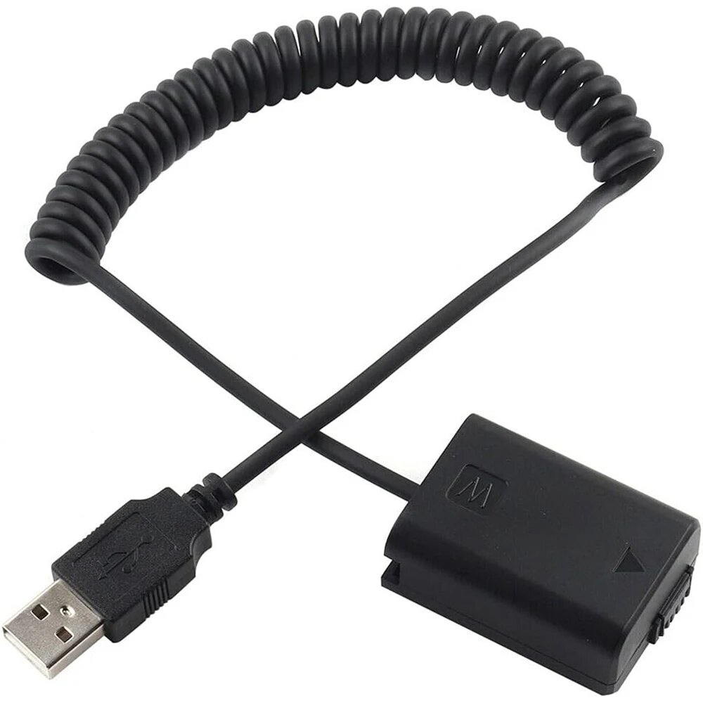 Аккумуляторная батарея 5 В, 2 А, USB-адаптер питания, пружинный кабель для беззеркальной камеры Sony Alpha A7 A7R A7S A7II A7RII