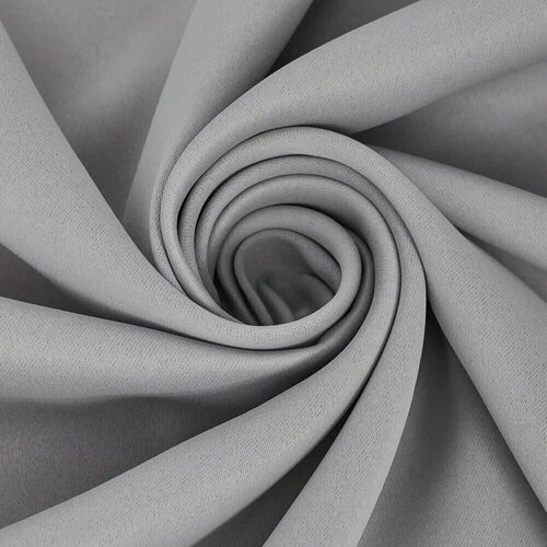 Ткань блэкаут, серый, отрез для пошива штор 3 метра