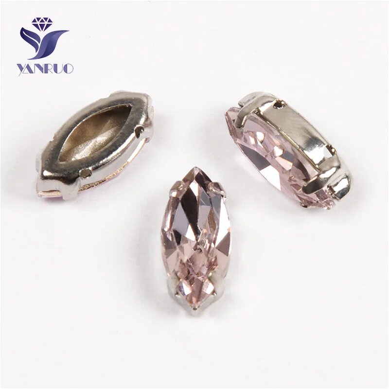 Стразы YANRUO Light Rose 5x10mm 35шт