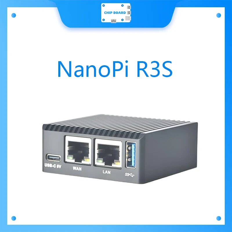 Мини-маршрутизатор cbhioarpd NanoPi R3S LTS, 2G ARM 32G EMMC, with metal case