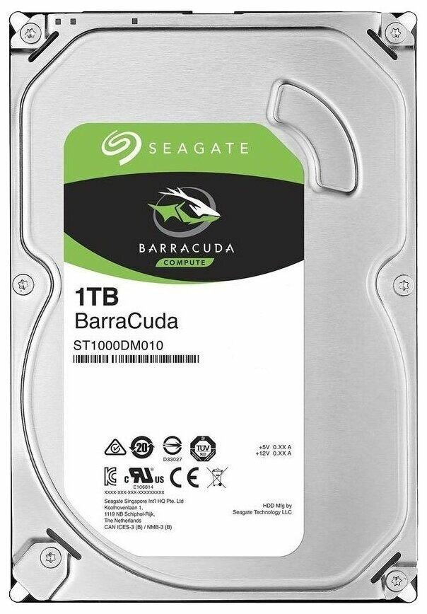 Жесткий диск 1Tb SATA-III Seagate Barracuda (ST1000DM010)