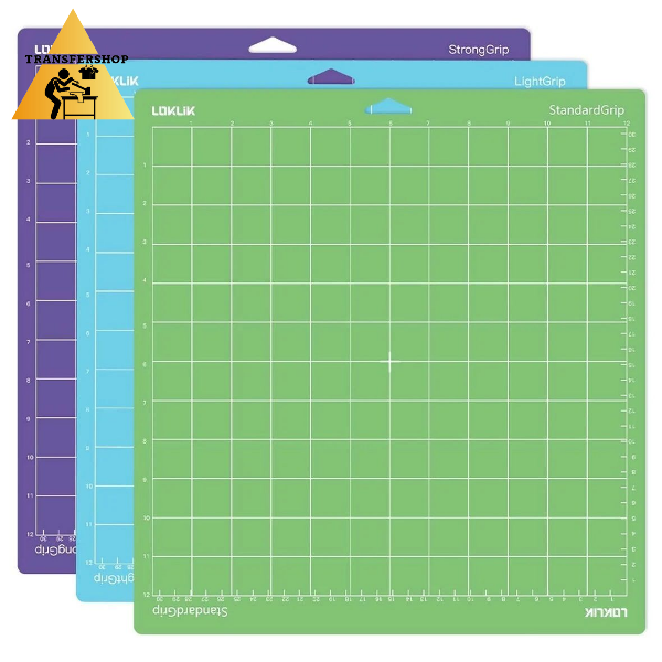 Набор разноцветных липких ковриков для плоттера с разным клеевым слоем 30х30см