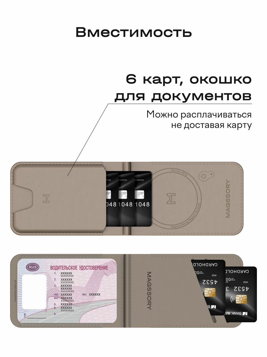 Кошелек Magssory, бежевый — фото 1