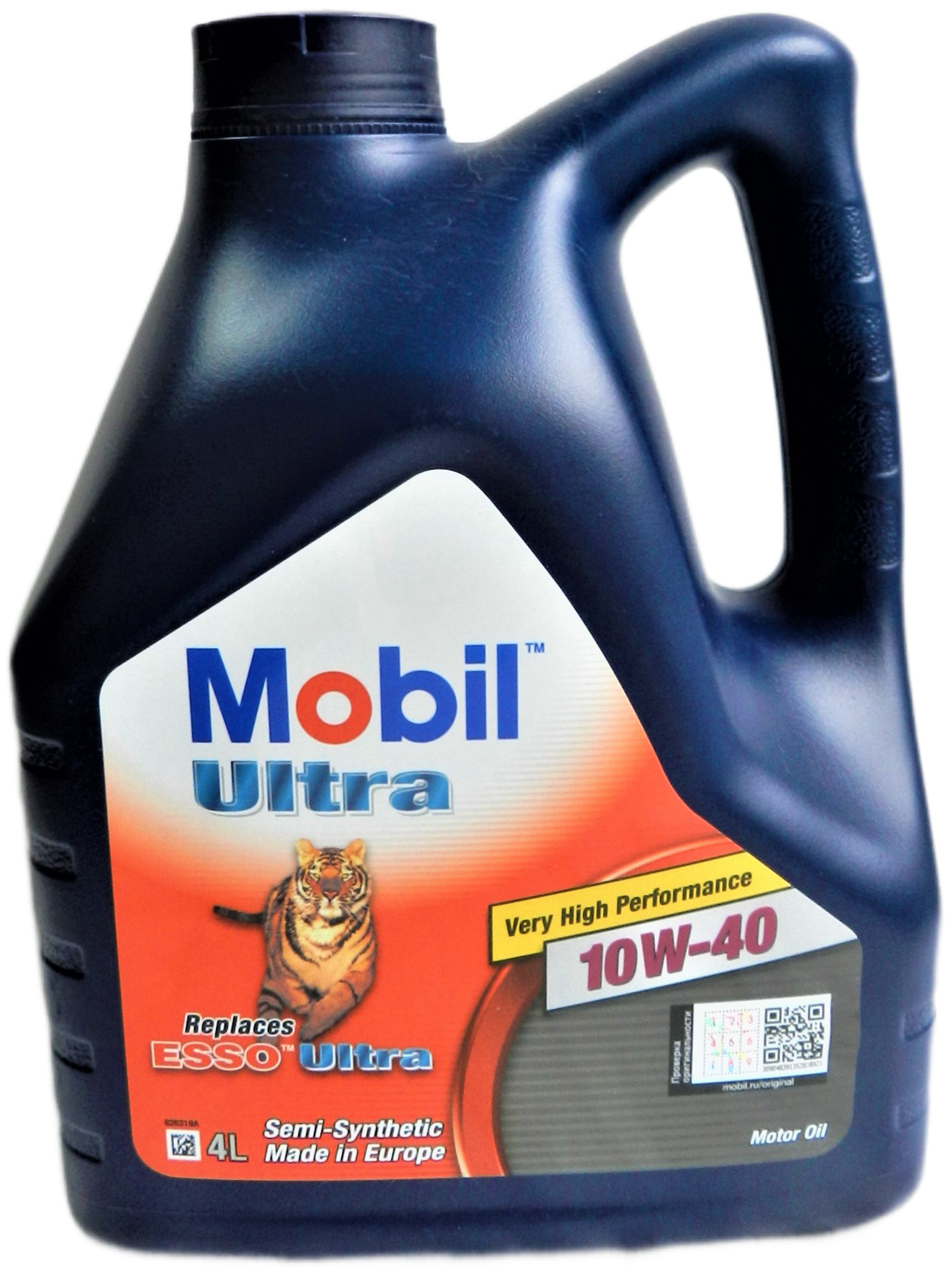 Полусинтетическое моторное масло MOBIL Ultra 10W-40, 4 л, 1 шт.
