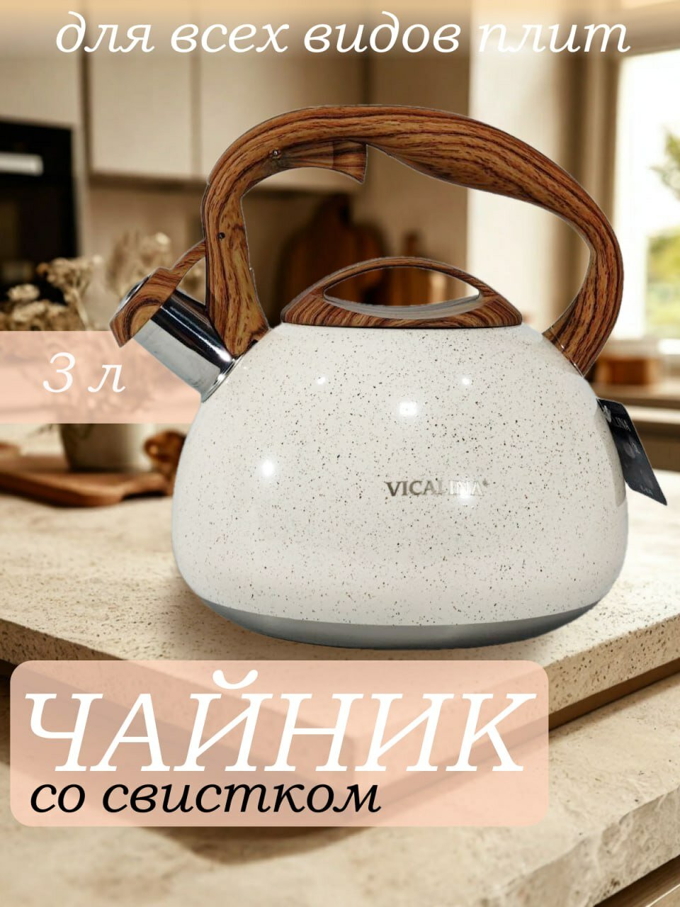 Чайник для плиты со свистком Vl-9240