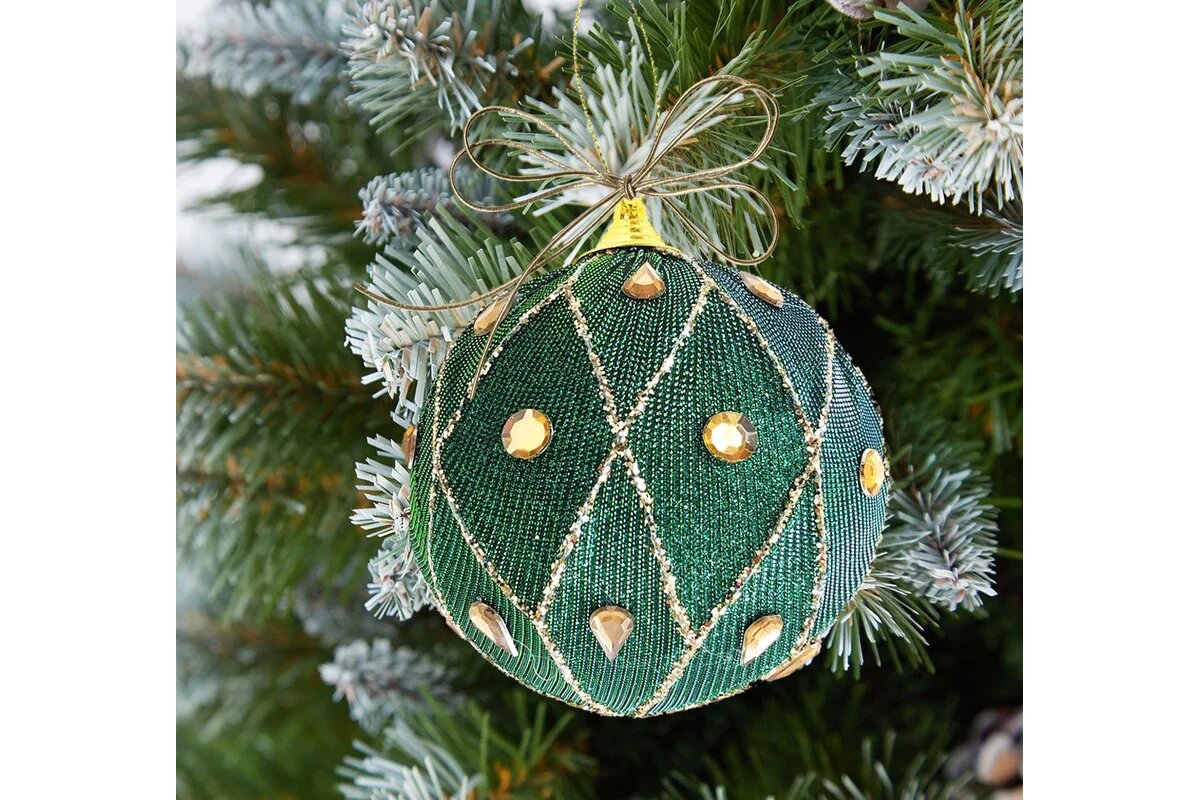 Магия Праздника Украшение елочное шар текстильный MAG2011