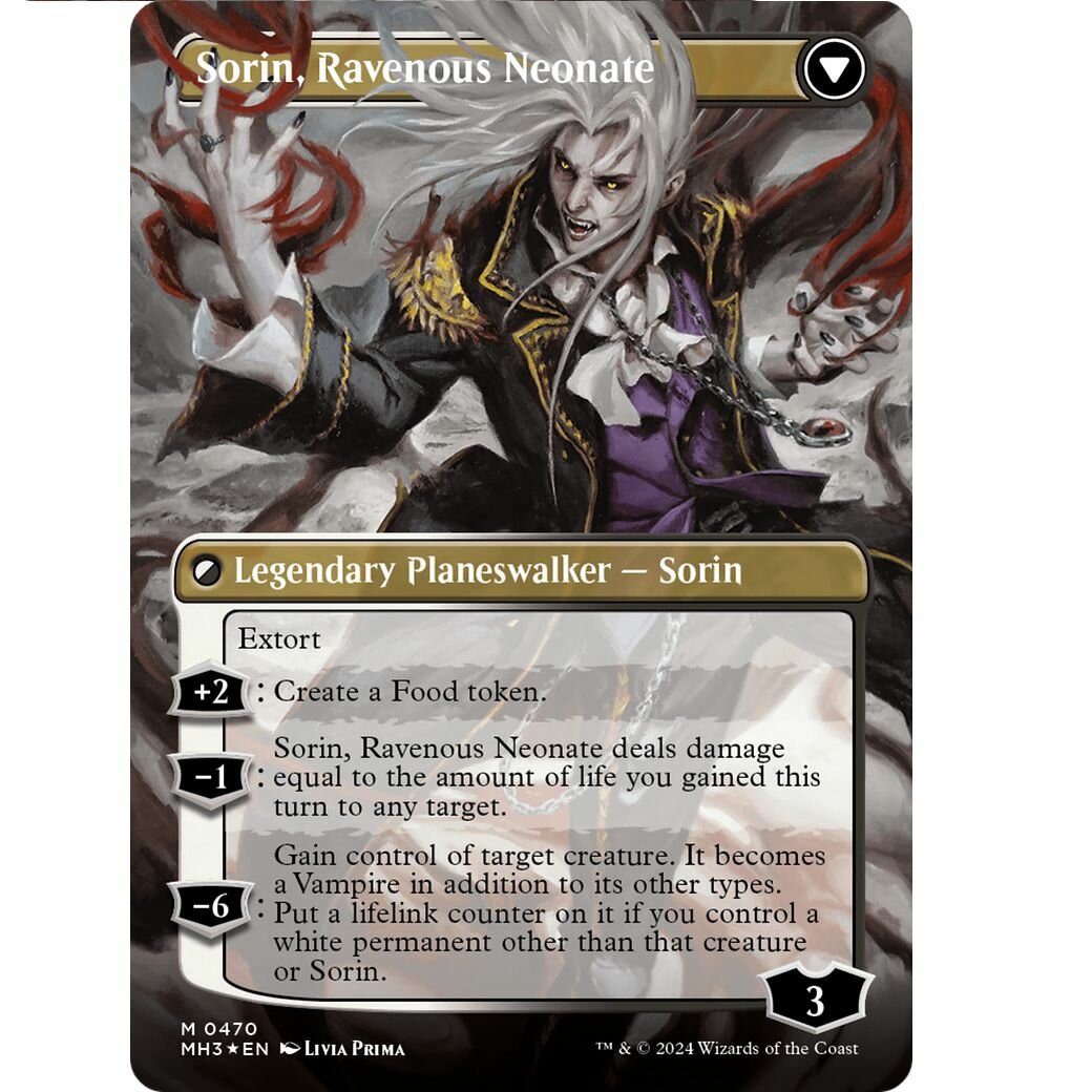 Пользовательская волшебная игра пасьянс Magic The Gathering Sorin of House Markov