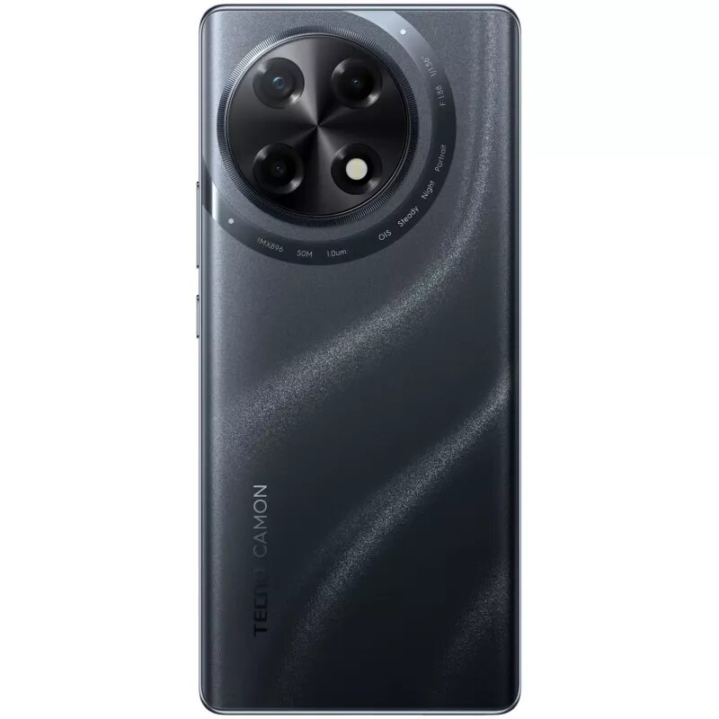 Смартфон Tecno CAMON 30S, Android 14, NFC, основная камера 50 МП, память 8/256ГБ, чёрный — фото 1