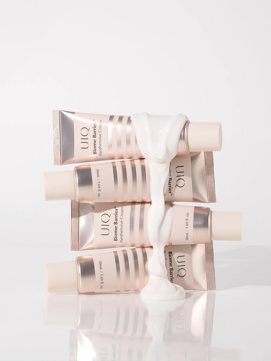 Восстанавливающий крем с церамидами и постбиотиками UIQ Biome Barrier Panthensive Cream 50 мл — фото 1