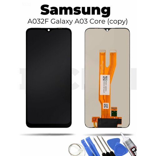 Дисплей для Samsung Galaxy A01/M01 (A015F/M015F) в сборе с тачскрином Черный (Широкий коннектор) - OR