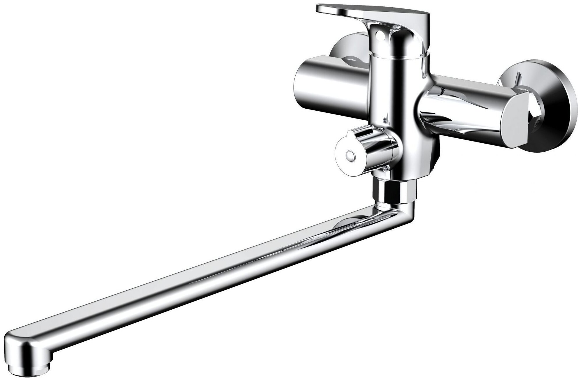 Смеситель для ванны Bravat eler с длинным изливом хром (f6191238cp-01l-rus ) f6191238cp-01l-rus