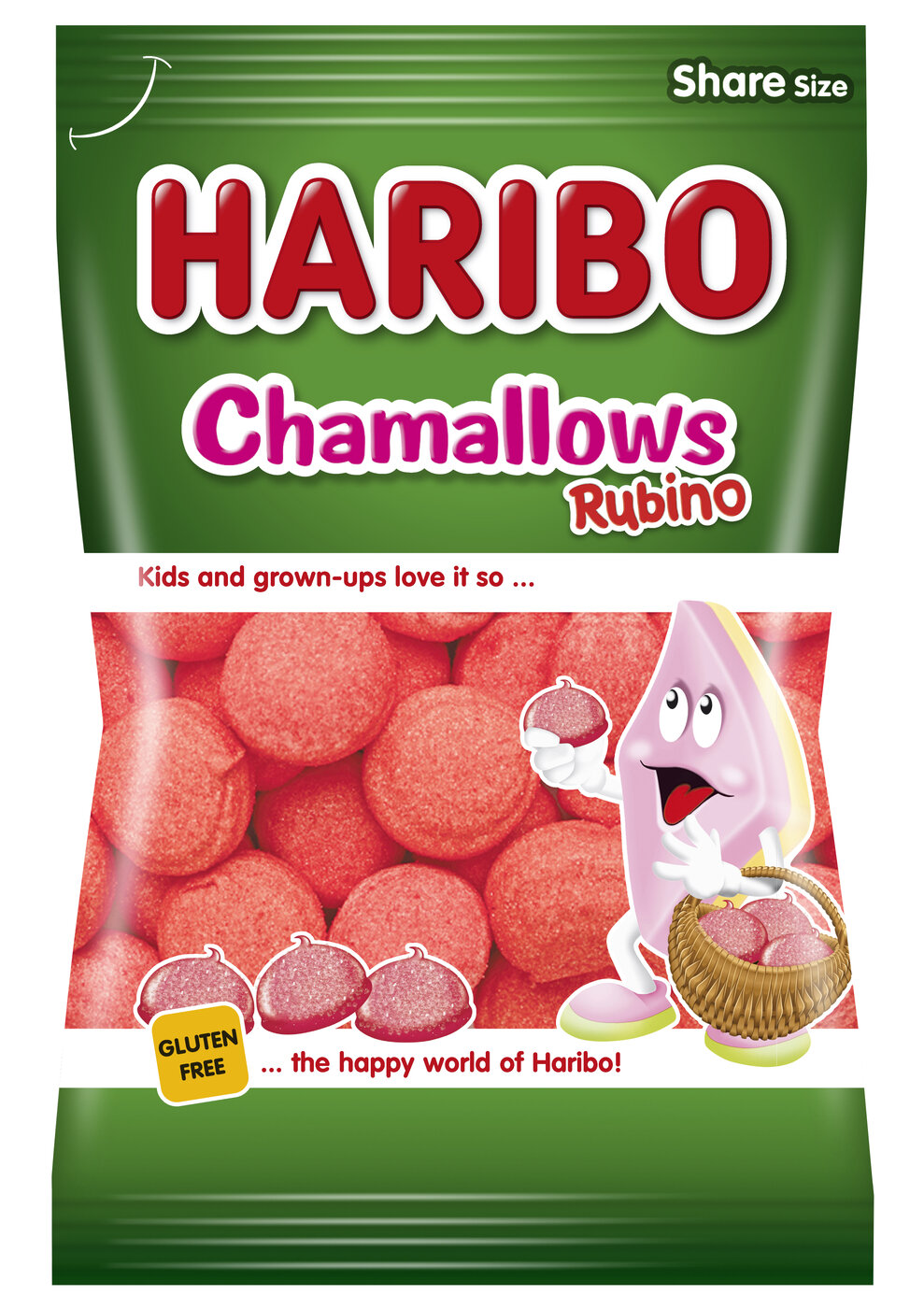 Суфле-маршмеллоу HARIBO Ягодный Шамеллоус Chamallows Rubino, 70г