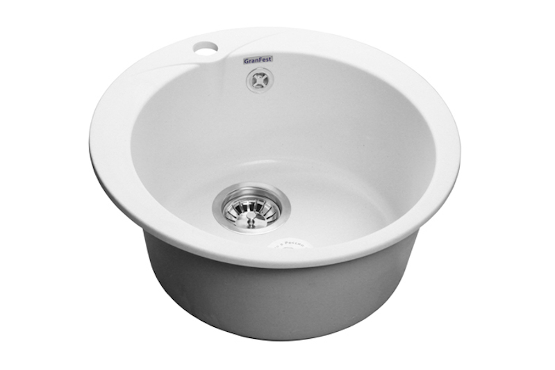 Кухонная мойка GranFest Rondo GF-R480 иней мрамор