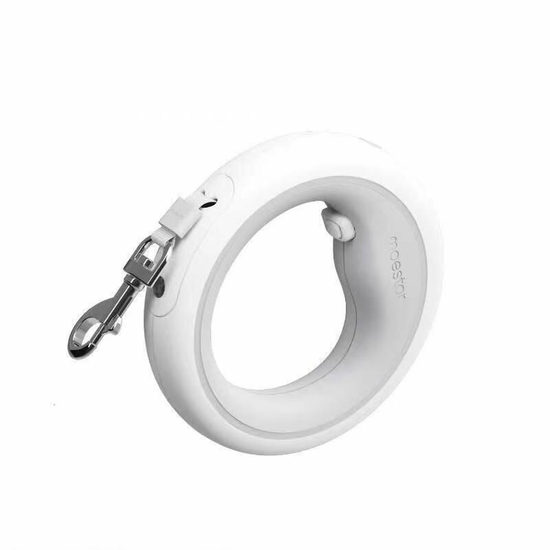 Фотографии Ударопрочный поводок рулетка для собак Xiaomi Moestar UFO Retractable Leash 2 Plus с фонариком