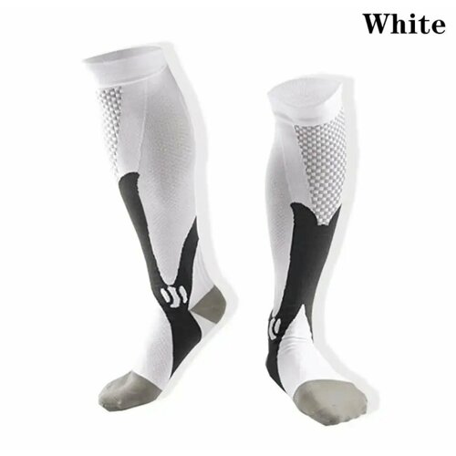 фото Гольфы компрессионные sport, размер lxl, white нет бренда