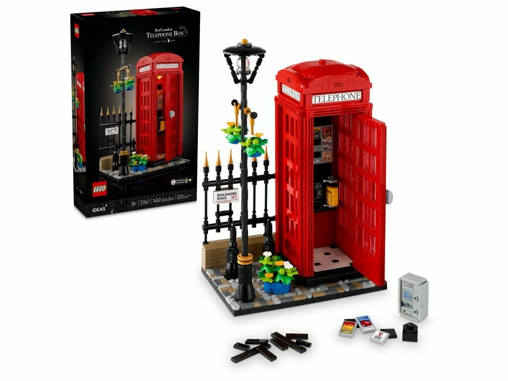 Конструктор LEGO Ideas Красная Лондонская телефонная будка 21347, 1460 деталей, от 18 лет
