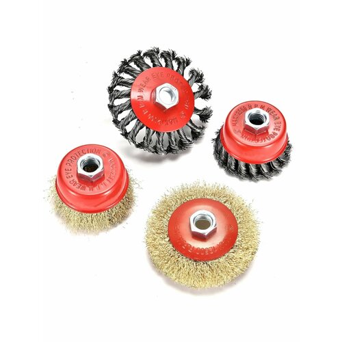 Щетки для УШМ (болгарки) набор 4шт. 