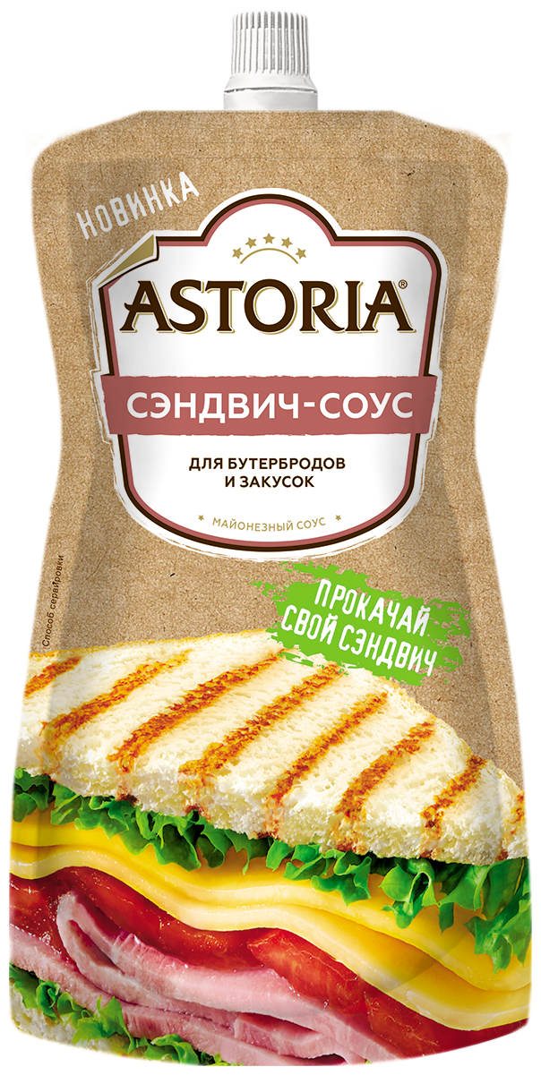 Сэндвич-соус ASTORIA, для бутербродов, умеренно острый, 200 г