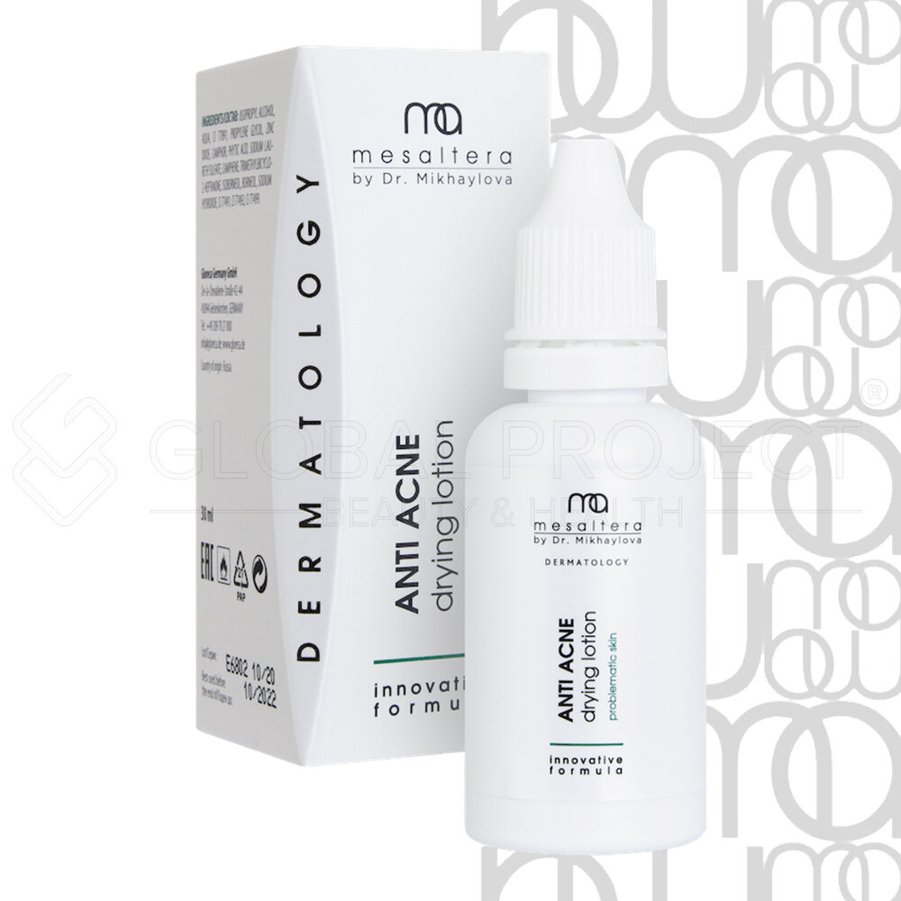 Anti Acne Drying Lotion лосьон подсушивающий для проблемной и жирной кожи линии Mesaltera by Dr. Mikhaylova, 30 мл