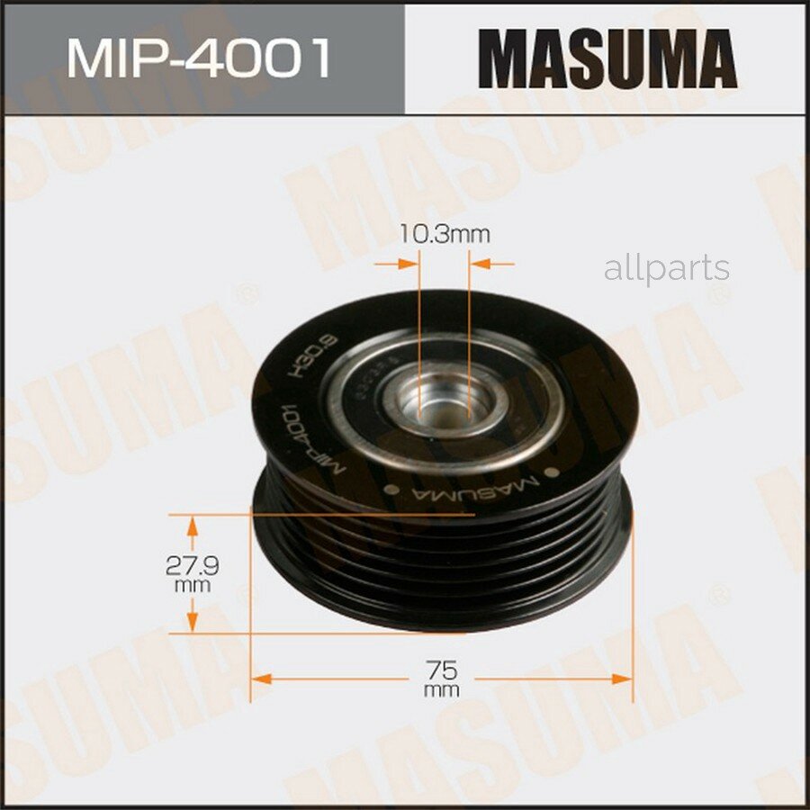 MASUMA MIP4001 ролик обводной ремня привода навесного оборудования