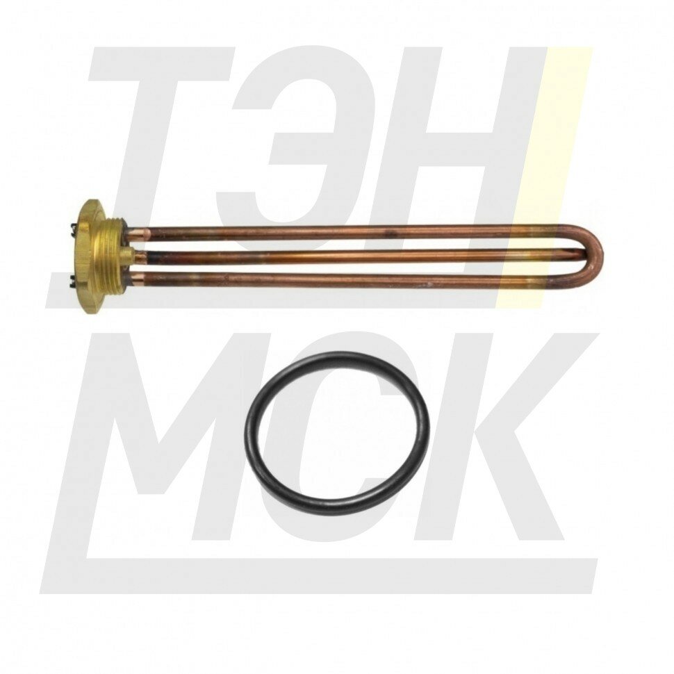 Комплект ТЭН 2 кВт (2000 Вт) RDT резьбовой 42 мм для Ariston De Luxe Real Thermex под анод М6 + прокладка 20220K2