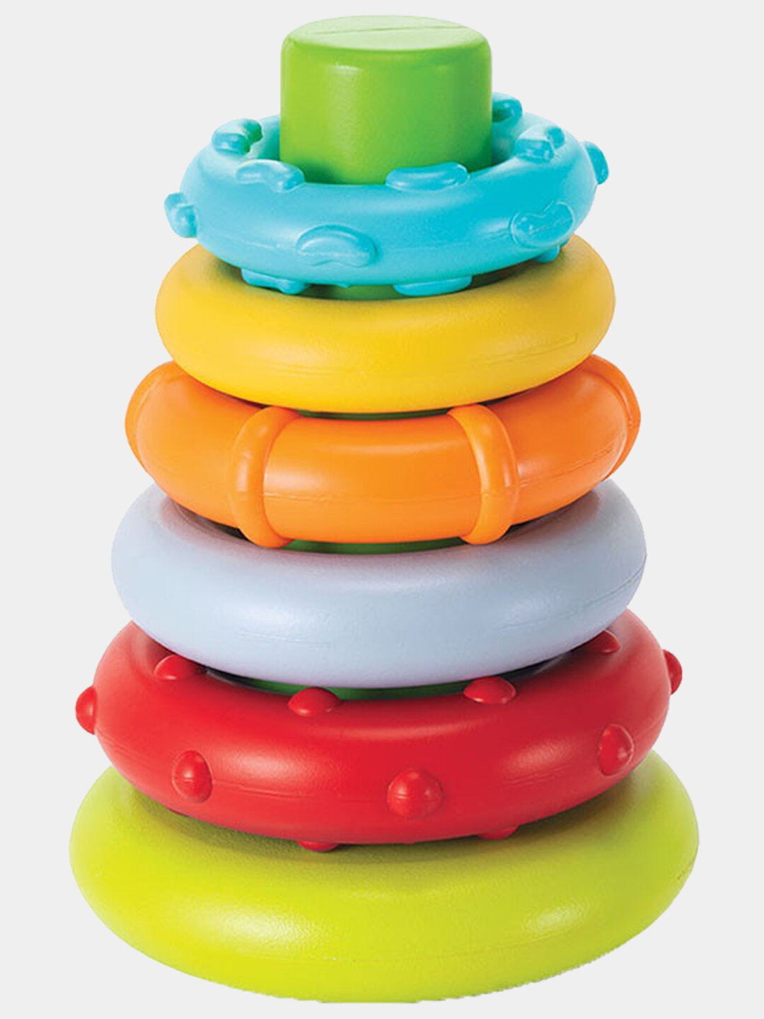 Набор Infantino 3-в-1, пирамидка, волчок, сортер — фото 1