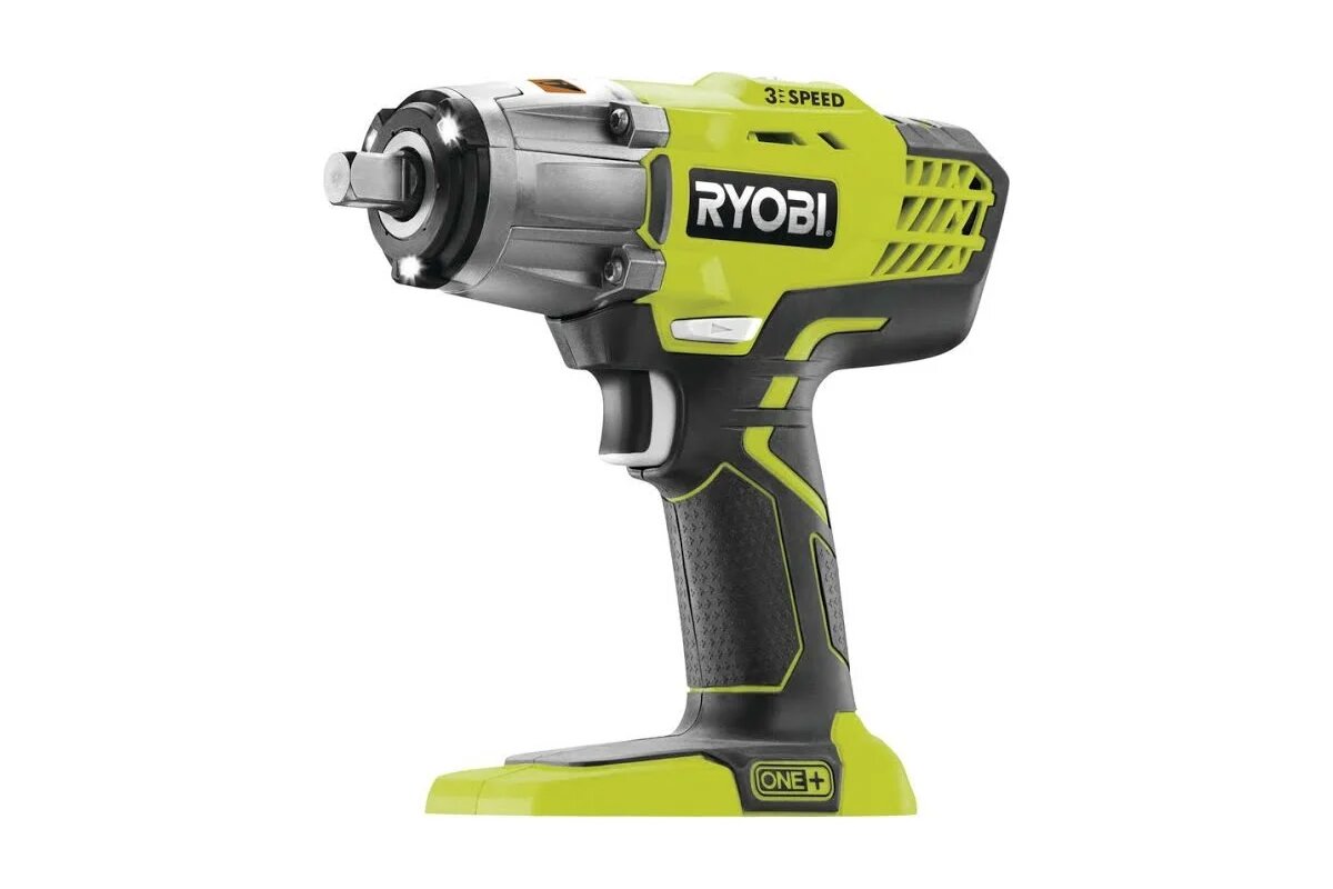 Гайковерт Ryobi R18IW3-0 ударный сетевой Li-Ion 4 Ач с лампой точечной подсветки