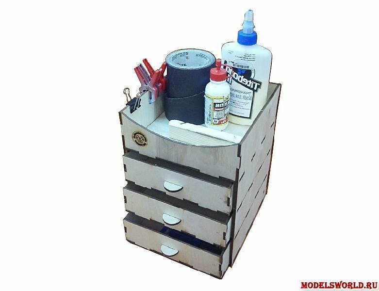 Пенал WINMODELS, для рабочего места моделиста, с выдвижными ящиками — фото 1