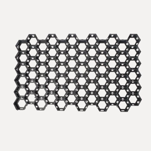Изображение товара Решётка газонная, 68 × 41 × 3,3 см, класс нагрузки С250 до 25 т, чёрная