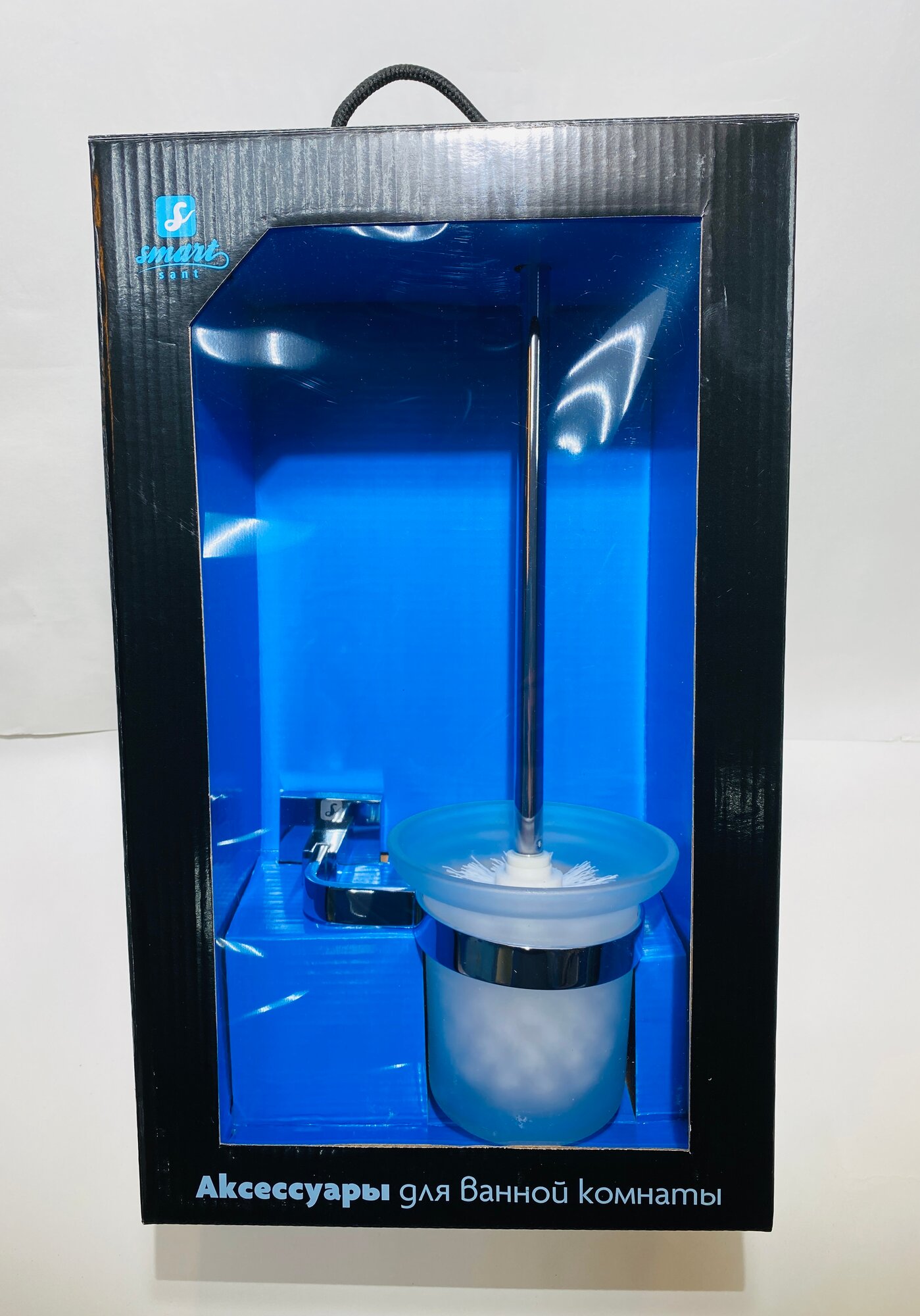 Ершик SMARTsant Модерн SM02090AA хромированная латунь стекло