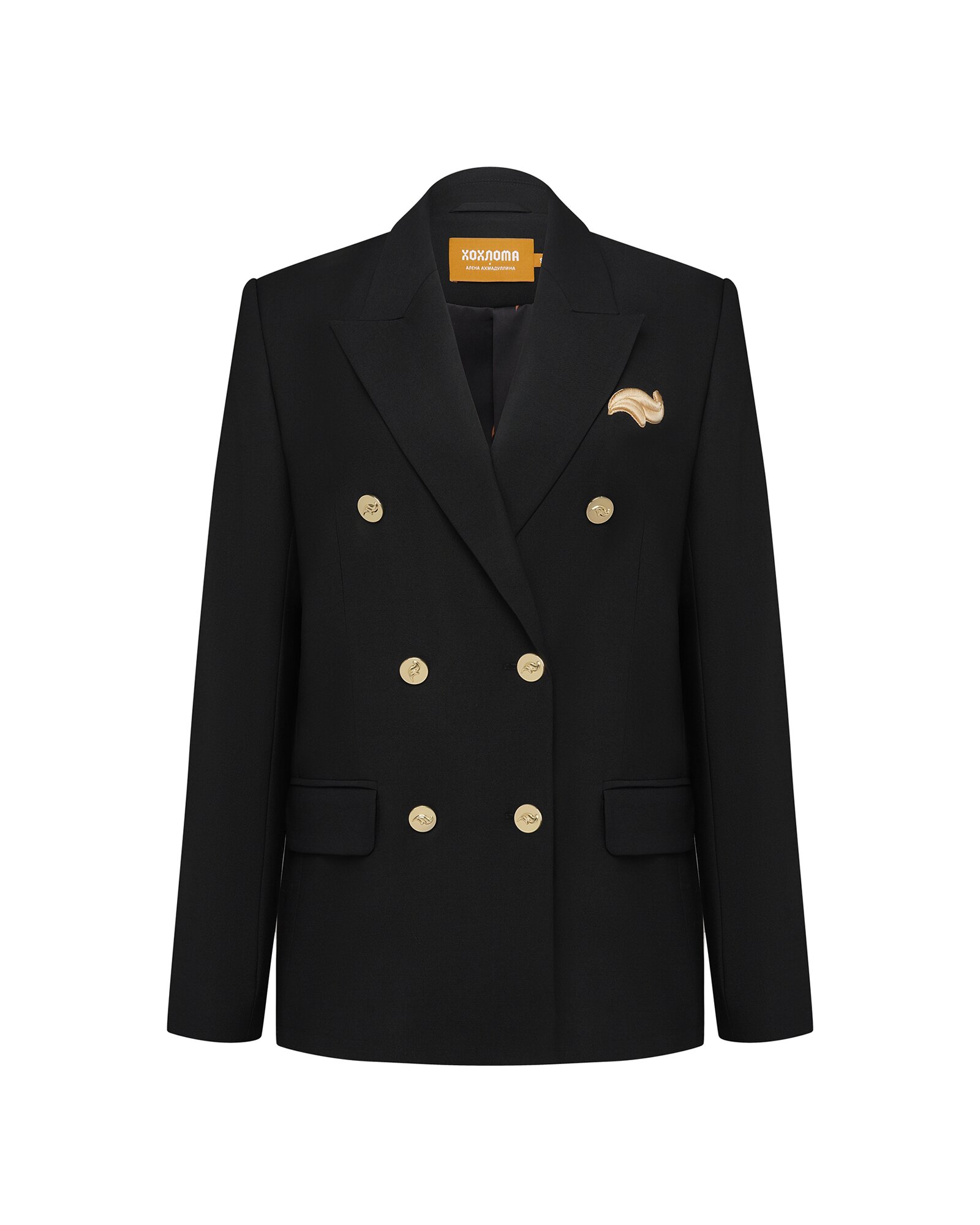 Пиджак Хохлома х Алена Ахмадуллина, размер S, черный