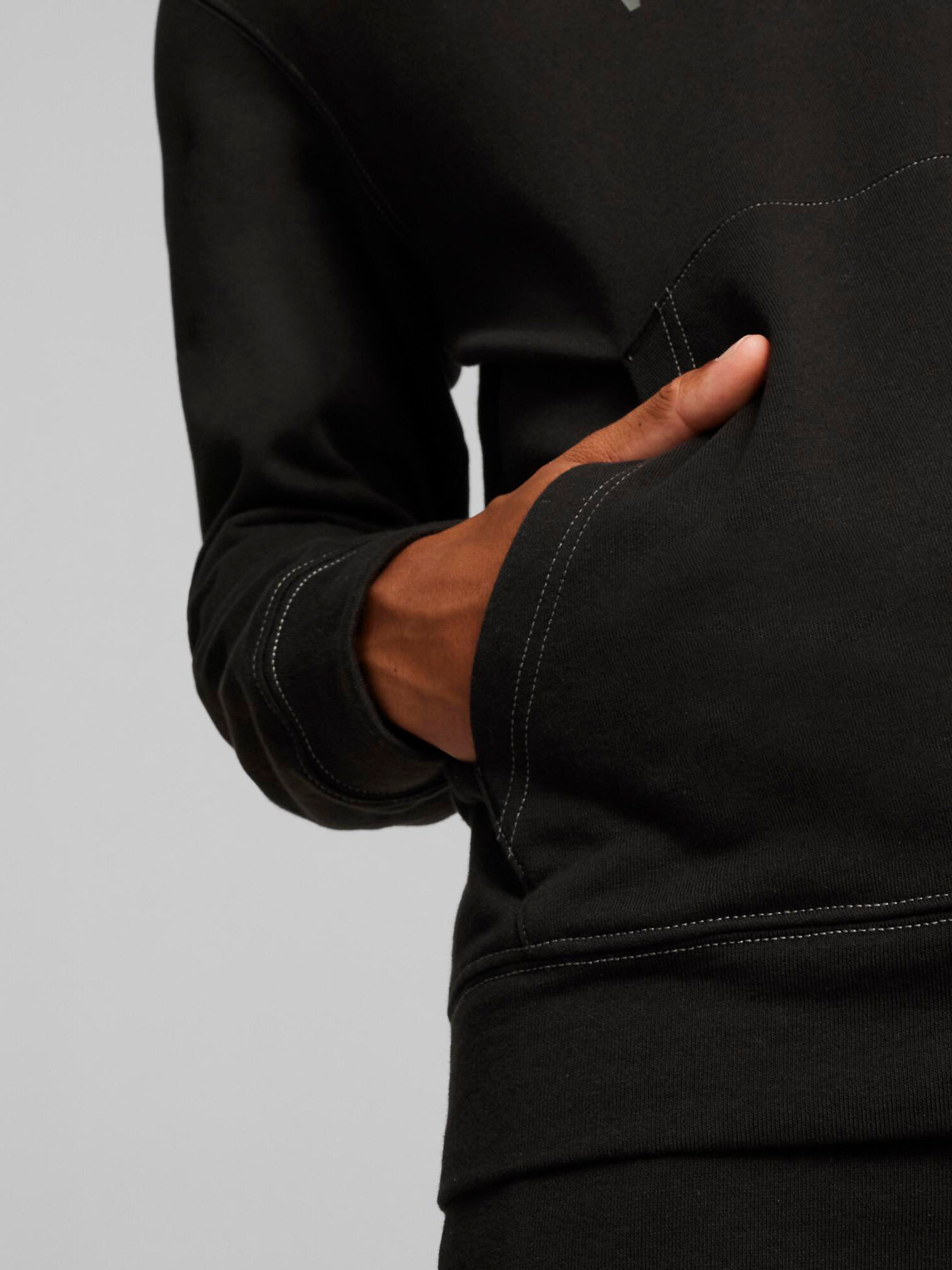 Худи спортивное PUMA, размер L, , черный — фото 1