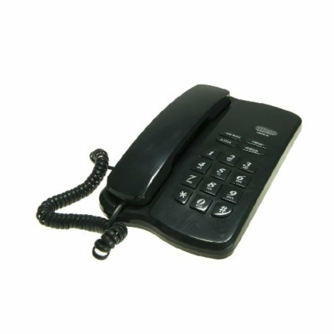 Телефон проводной вектор 555/03 DARK GREY