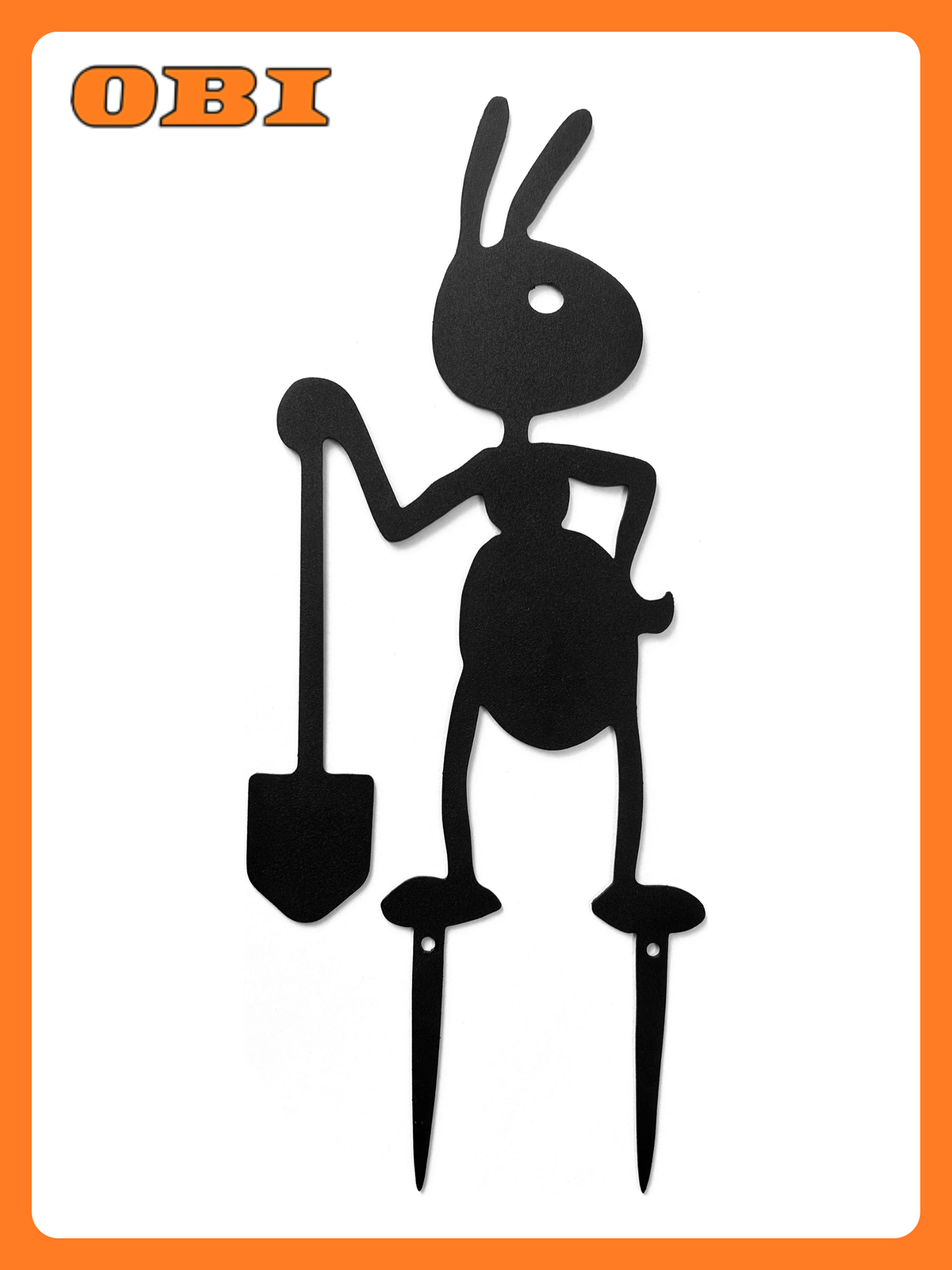 Фигурка садовая Крючковски  Муравей с лопатой  металлическая